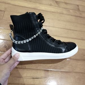 New Staccato Black High Top Shoes